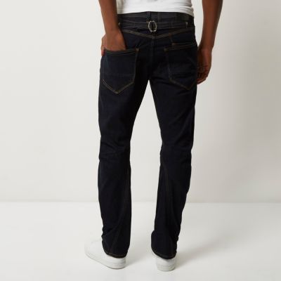 Dark blue wash Curtis slouch fit jeans